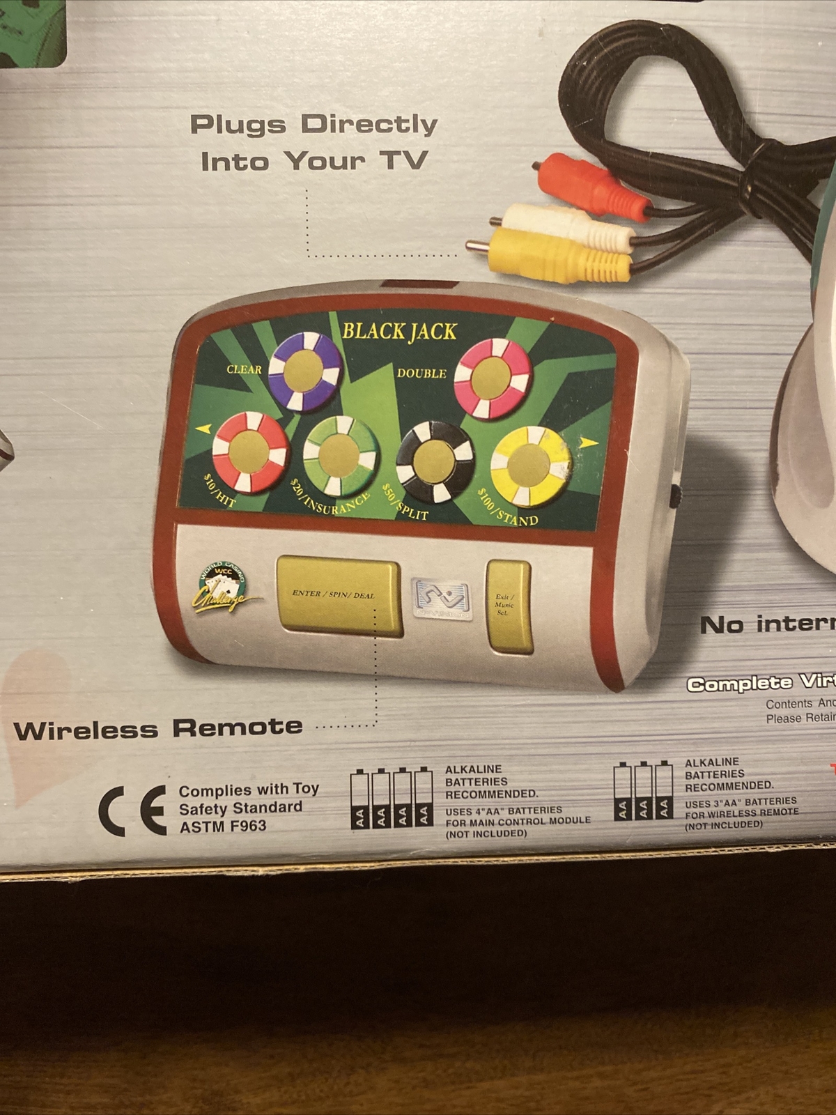 N-Vision 4 in 1 Casino Challenge Virtual TV Television Video Gaming System T1