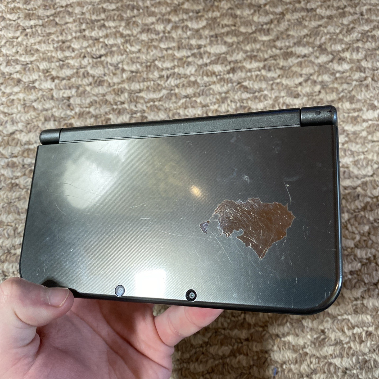 New Nintendo 3DS XL Metallic Black USA Top IPS With Charger