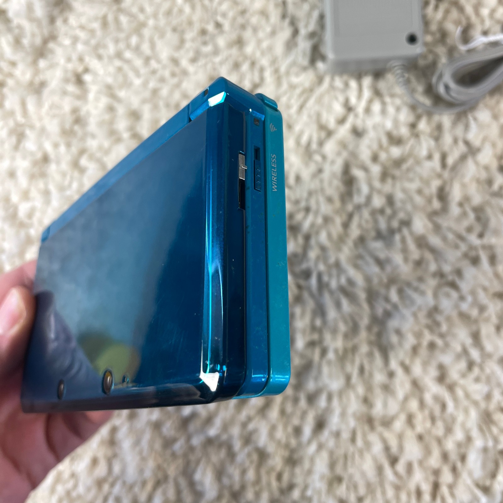 Nintendo 3DS Aqua Blue Handheld Handheld Console System CTR-001 Tested