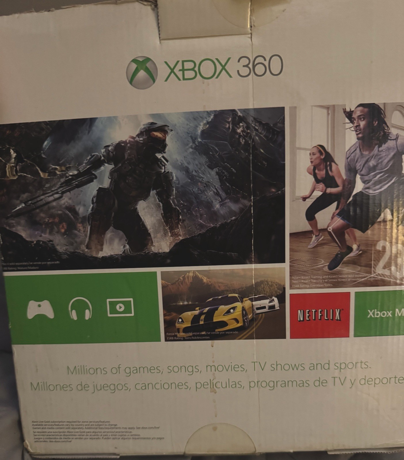 Microsoft Xbox 360 E 250GB Gaming Bundle -Console/Controller/Adapter