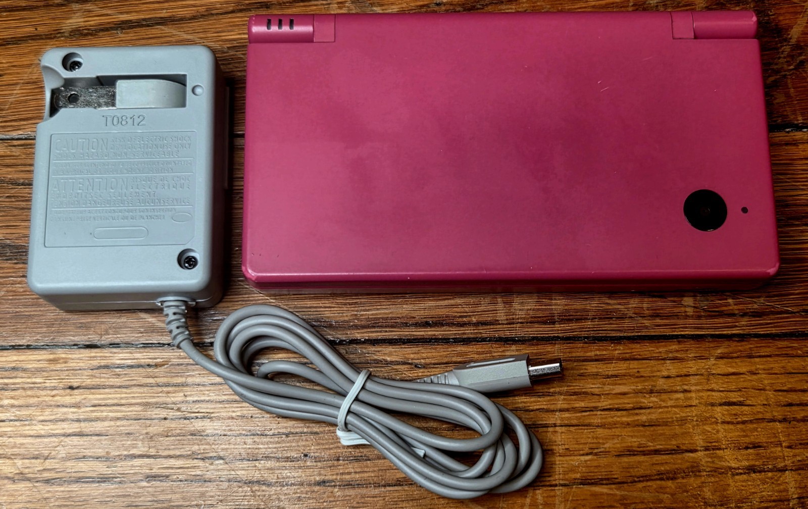Nintendo DSi Pink TWL-001 USA Handheld Game Console + Stylus + Charger Tested