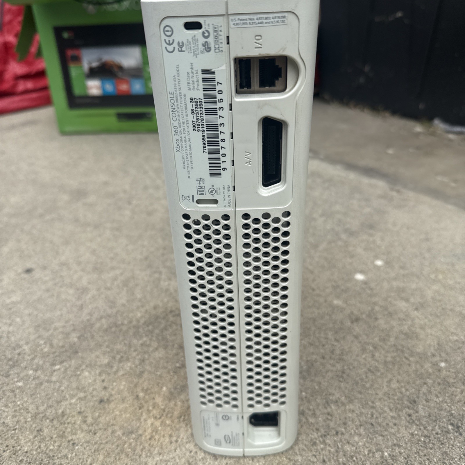 Microsoft Xbox 360 HDD Gamer Video Game Console For Parts