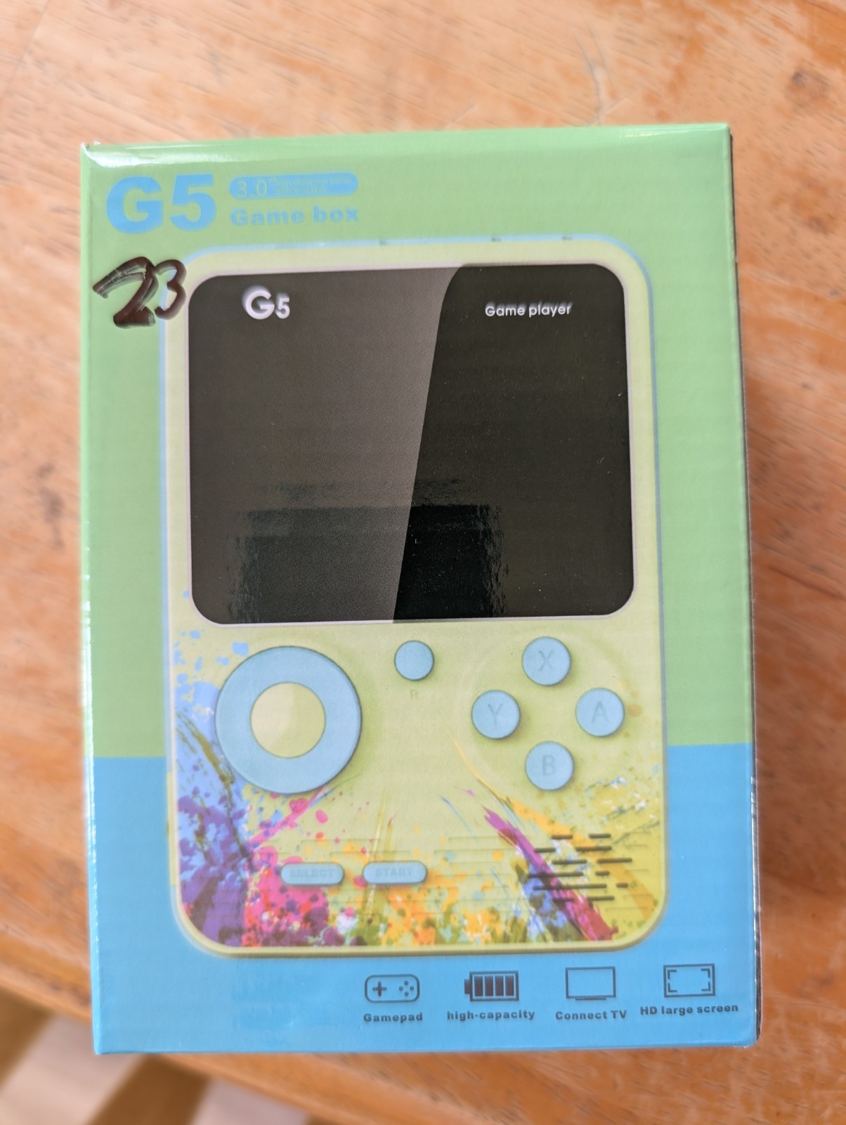 handheld gaming system, can connect to tv