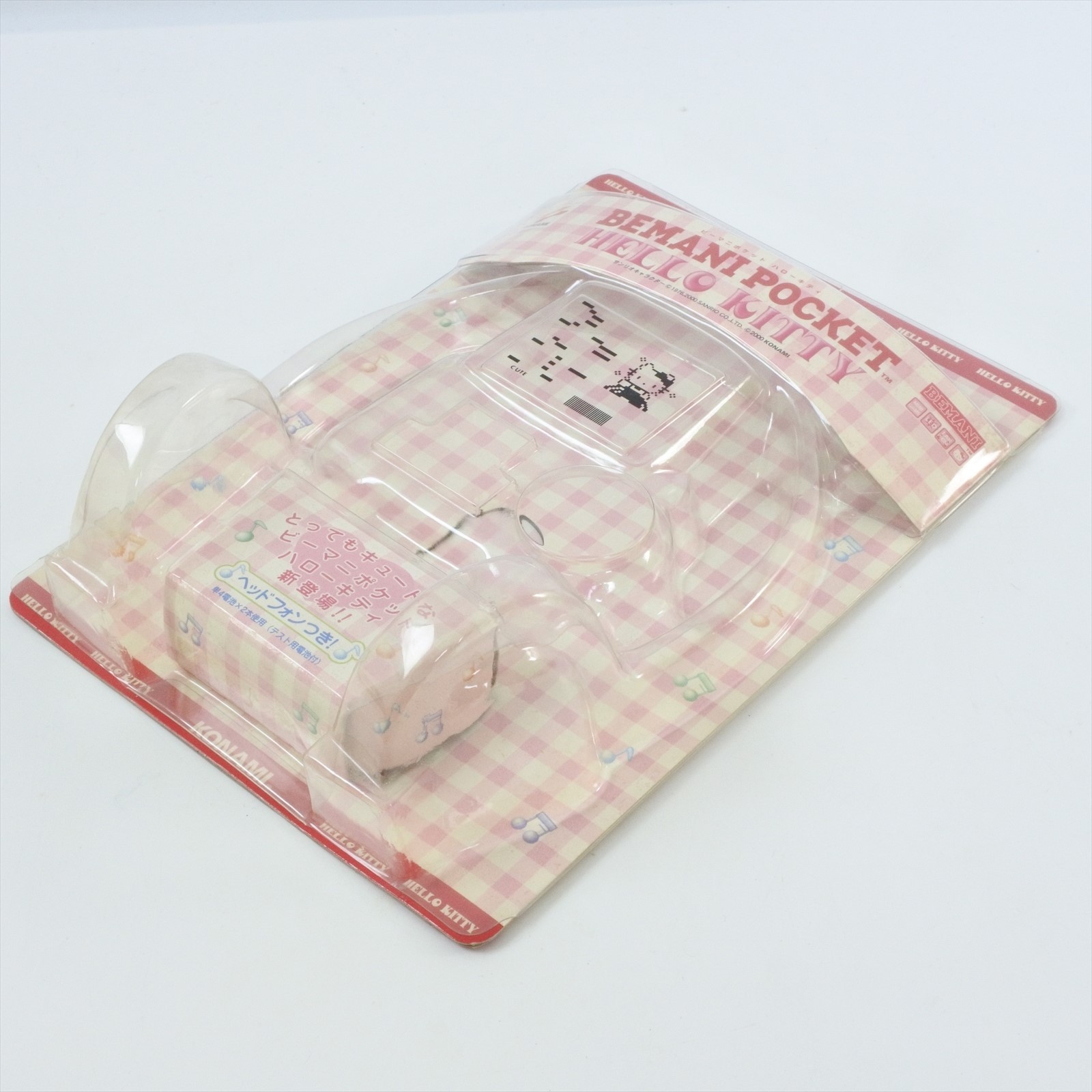 LCD BEMANI POCKET HELLO KITTY Handheld Console + Headphone Boxed Konami 1165