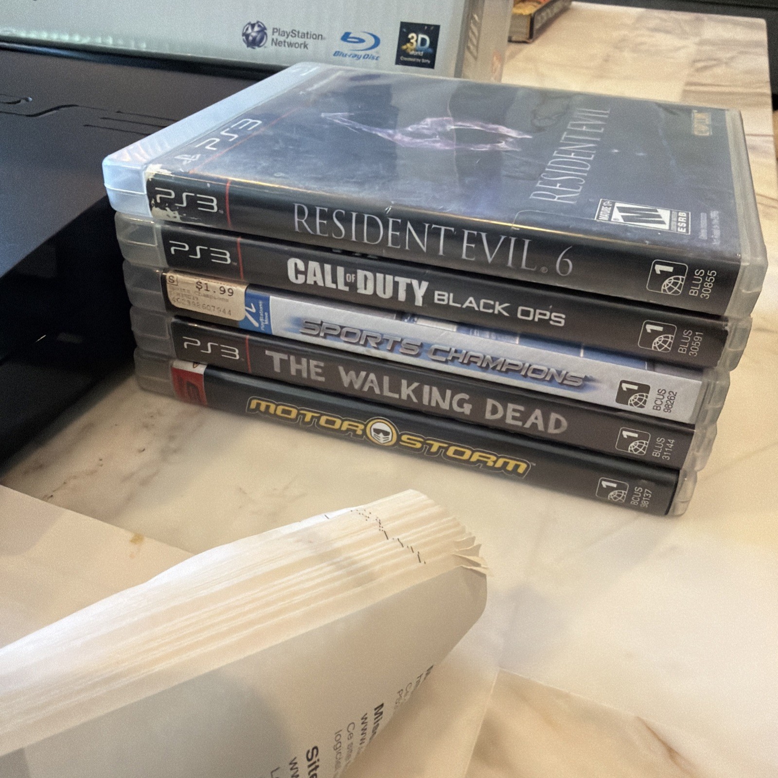 Sony PlayStation 3 Slim Move Bundle 320GB Charcoal Black Console With 5 Games