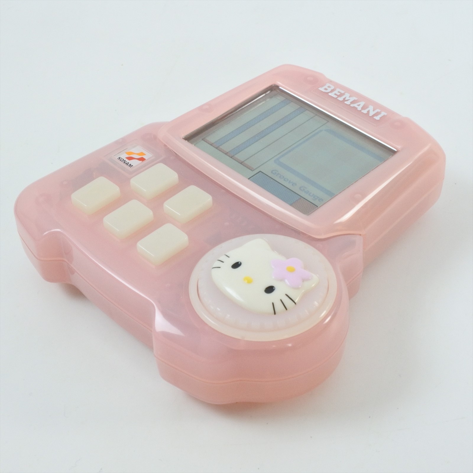 LCD BEMANI POCKET HELLO KITTY Handheld Console + Headphone Boxed Konami 1165