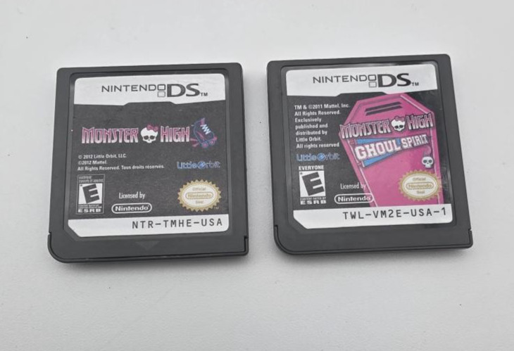 Monster High & Monster High – Ghoul Spirit (Nintendo DS, 2011/2012) Cartridges