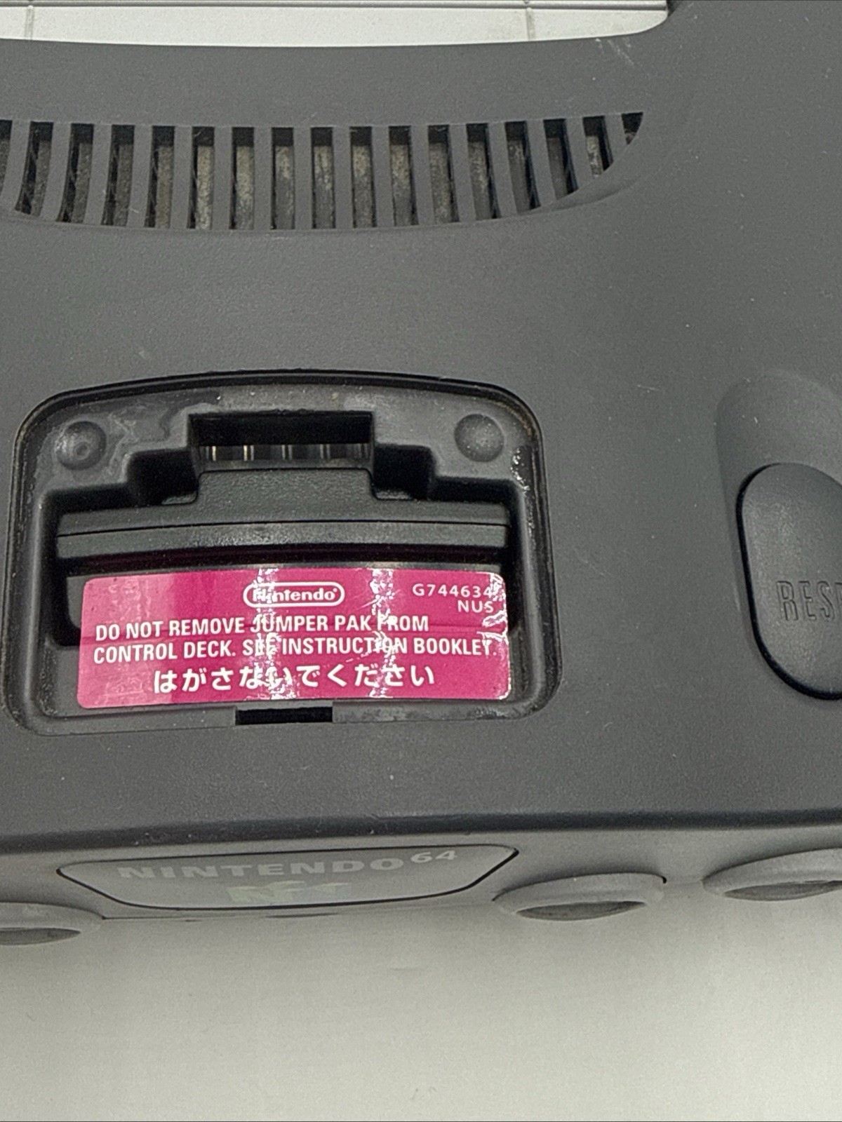Lot Of 2 Nintendo 64 Charcoal Gray N64 Console Only For Parts Or Repair