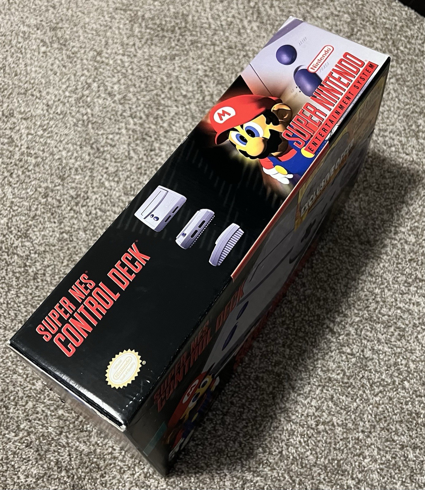 Super Nintendo Jr System Console CIB Bonus Controller Offer Variant Target SNES