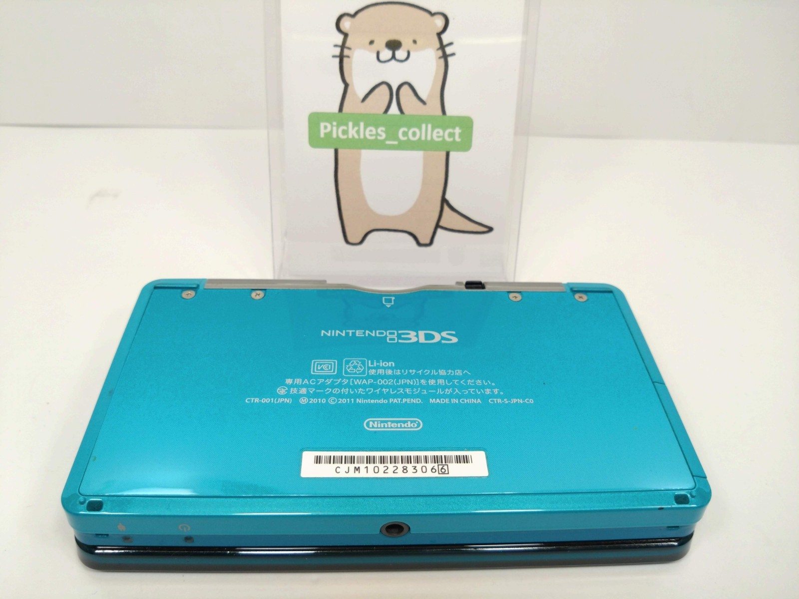 3DS Aqua Blue CTR-001 w/Stylus 4GB Language Japanese Tested Nintendo 0314H