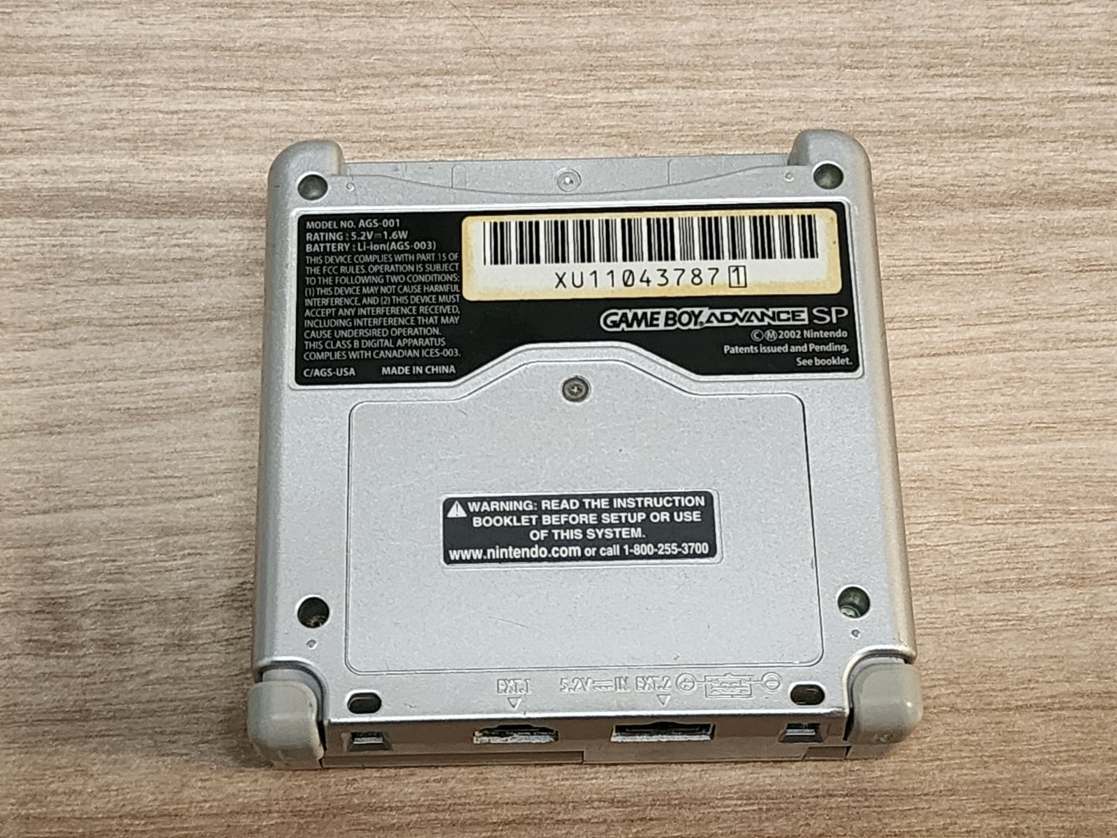Nintendo Game Boy Advance SP Handheld System – Silver