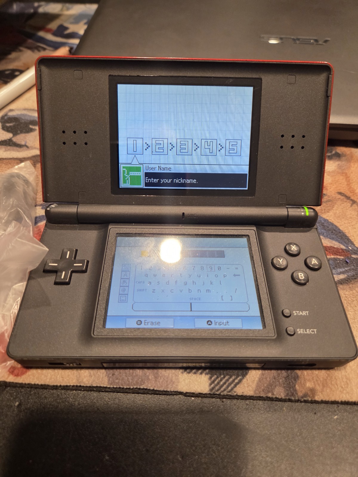 Nintendo DS Lite USG-001(JPN) Red Handheld Console w/ Stylus & Cable VGUC