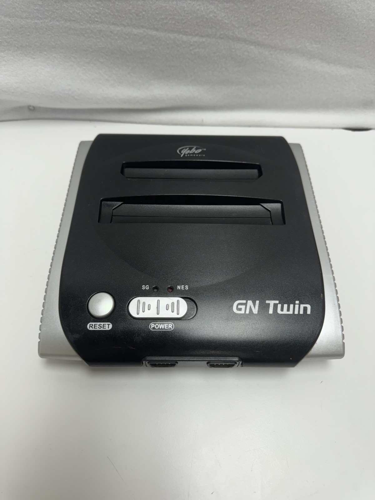Yobo Gameware GN Twin Black Console *RARE* Plays Sega Genesis Nintendo NES Games