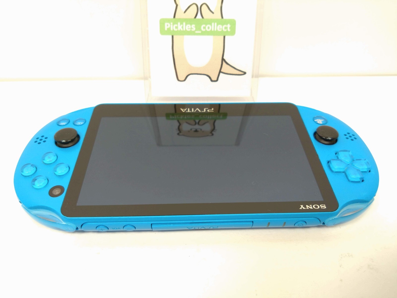Sony PS Vita Aqua Blue PCH-2000 ZA23 Console only Wi-Fi PSV Slim Tested 0603E