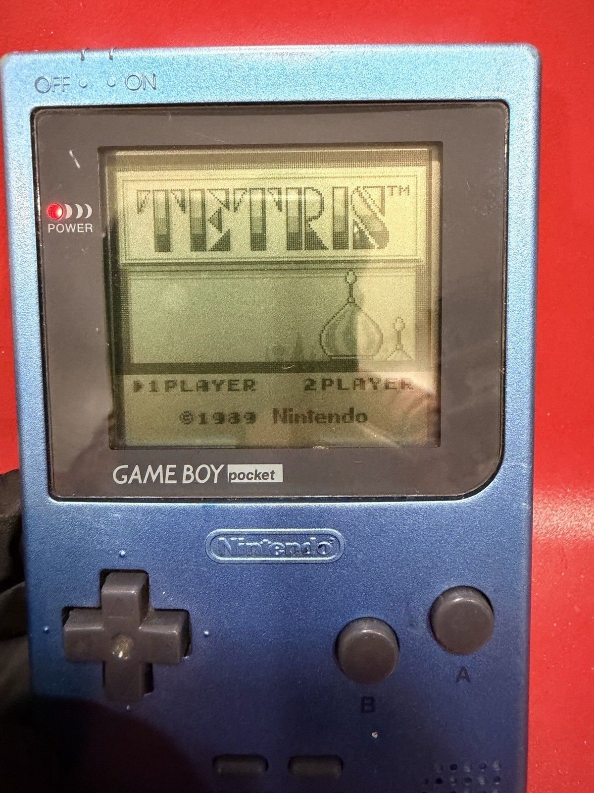 Nintendo Game Boy Pocket Ice Blue Handheld System MGB-001