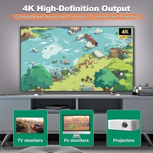 Retro Gaming Console with 20,000+ Classic Games, 23 Emulators, Dual Wireless Con