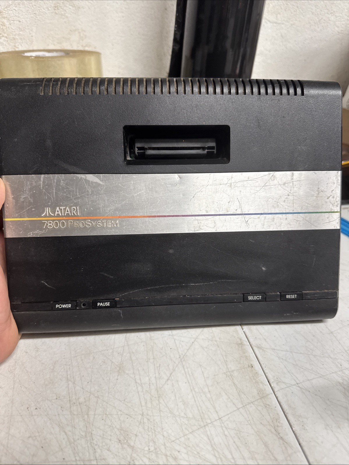 Two Atari 2600+ 7800 ProSystem Retro Vintage Video Game Console
