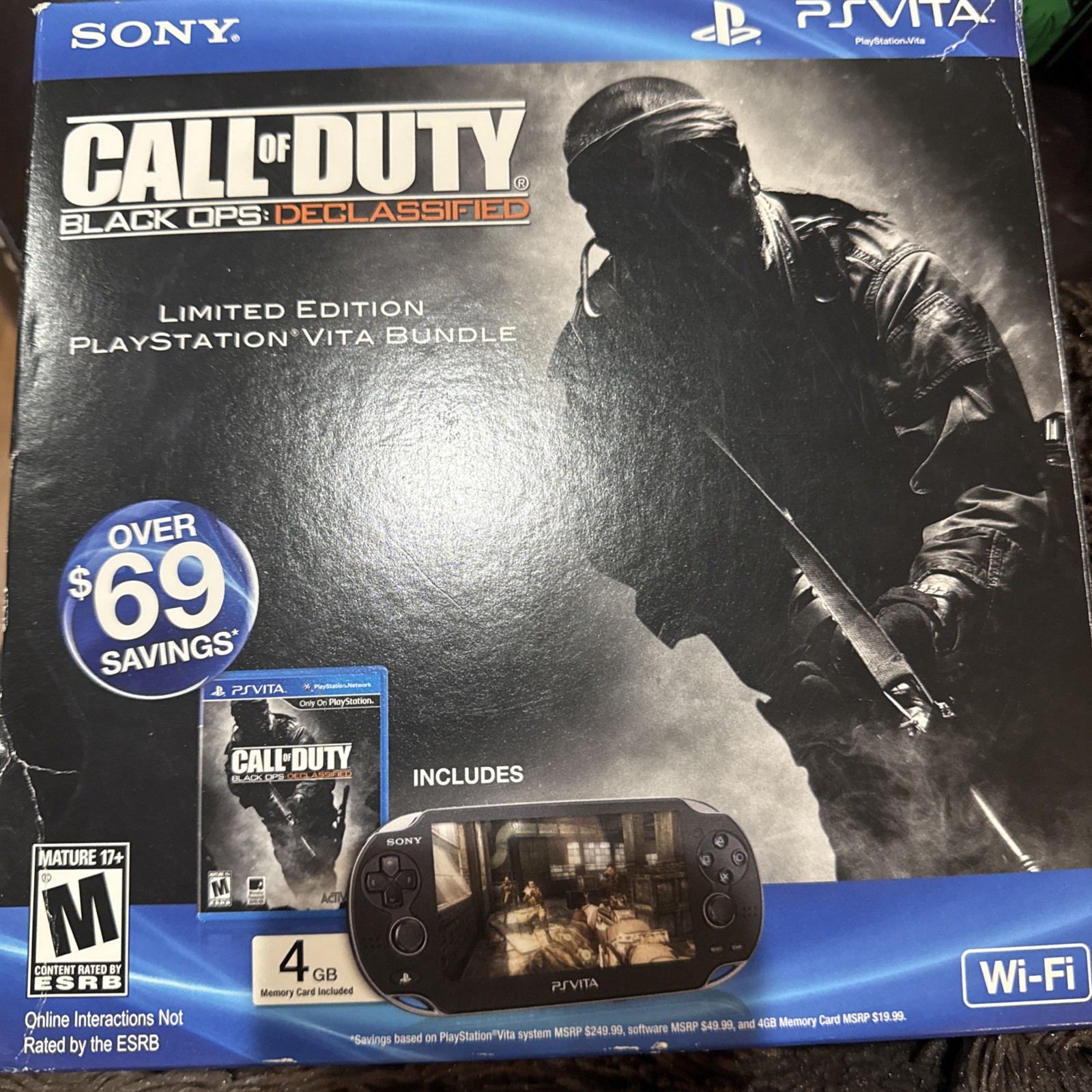 Sony PS Vita PCH-1001 Call of Duty Black Ops Limited Edition Console OLED 5″