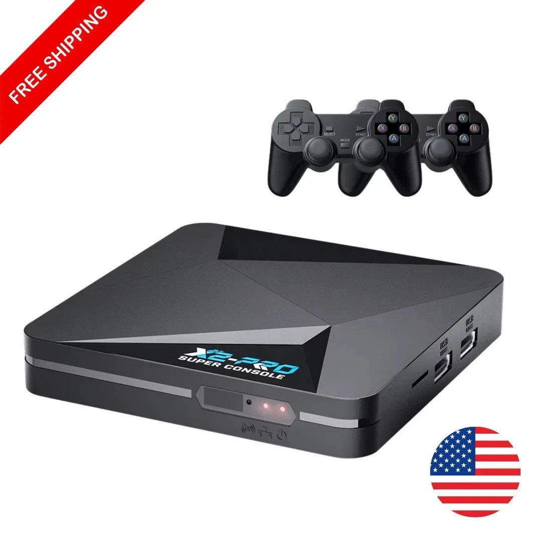 Super Console X2 Pro Retro Game Console 70000+ Games PS1 DC MAME SS +Gamepad