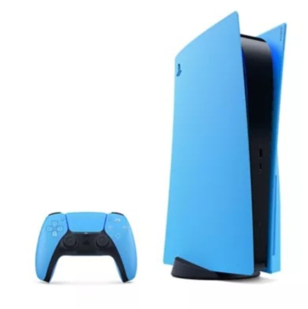 Sony PlayStation 5 New! 4K UHD Home Console 2 White & Starlight Blue Controllers