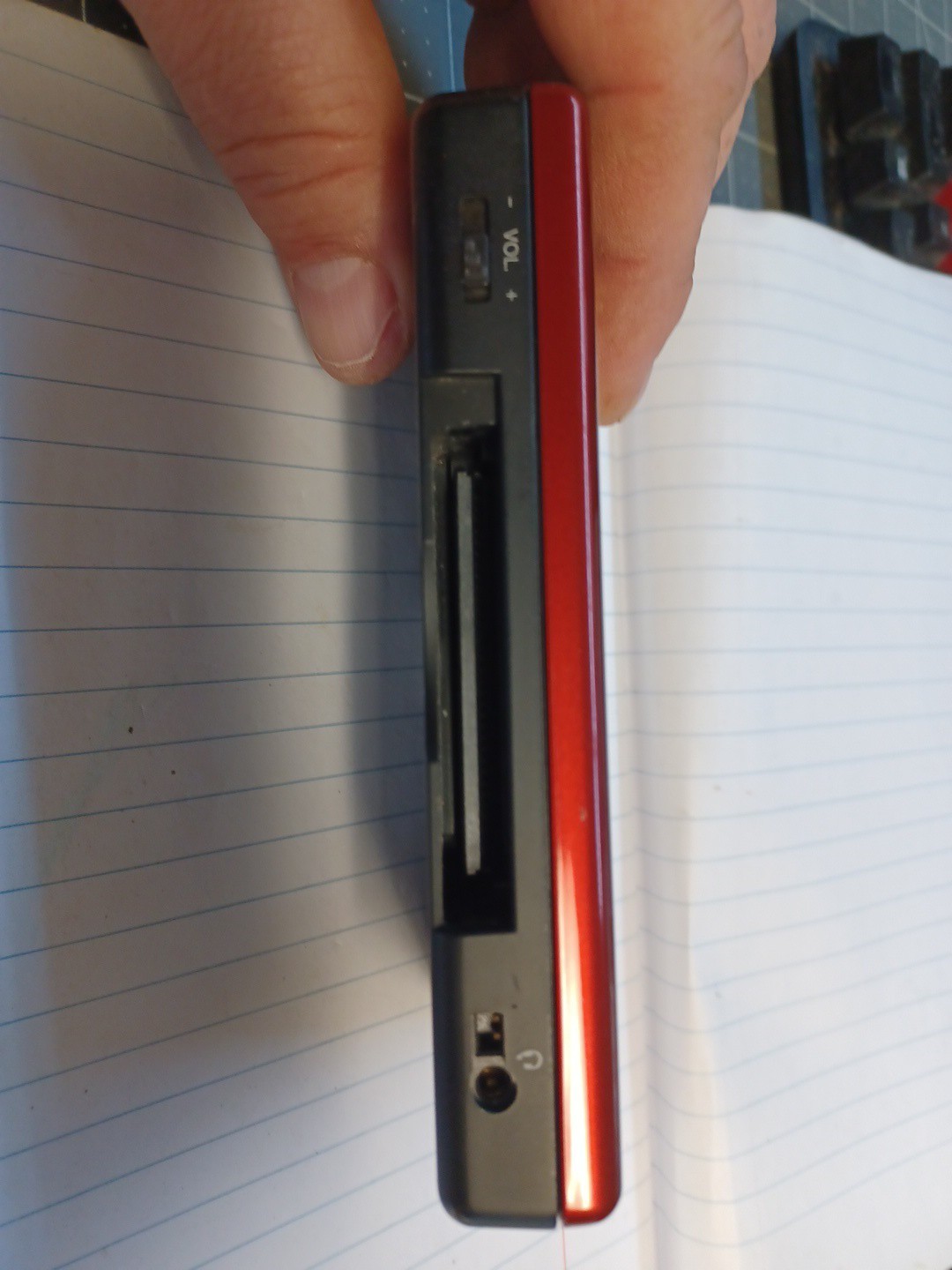 Nintendo DS Lite USG-001 Red/Black Dual Screen Touch Handheld Console- Tested