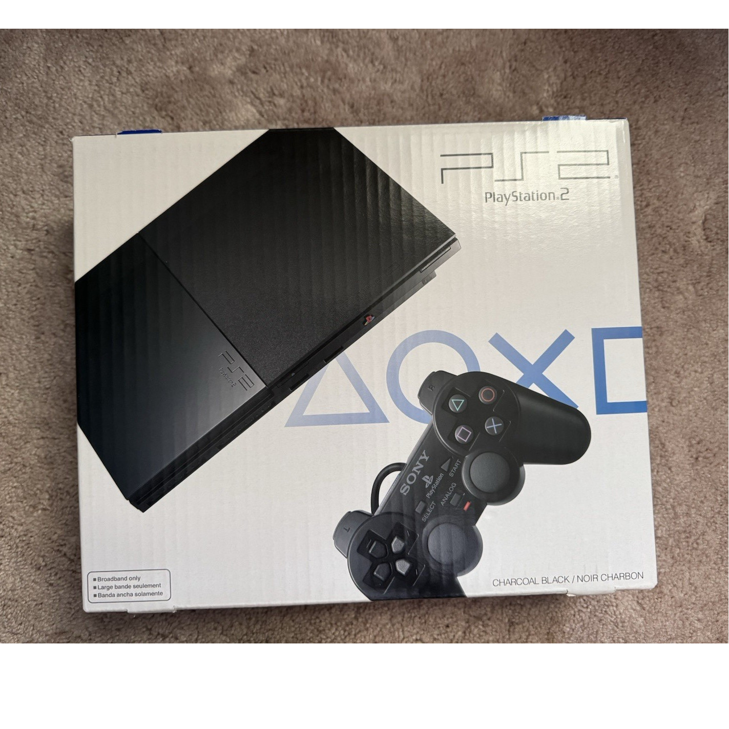 BRAND NEW SEALED Sony PlayStation 2 Slim Charcoal Black SCPH-90001