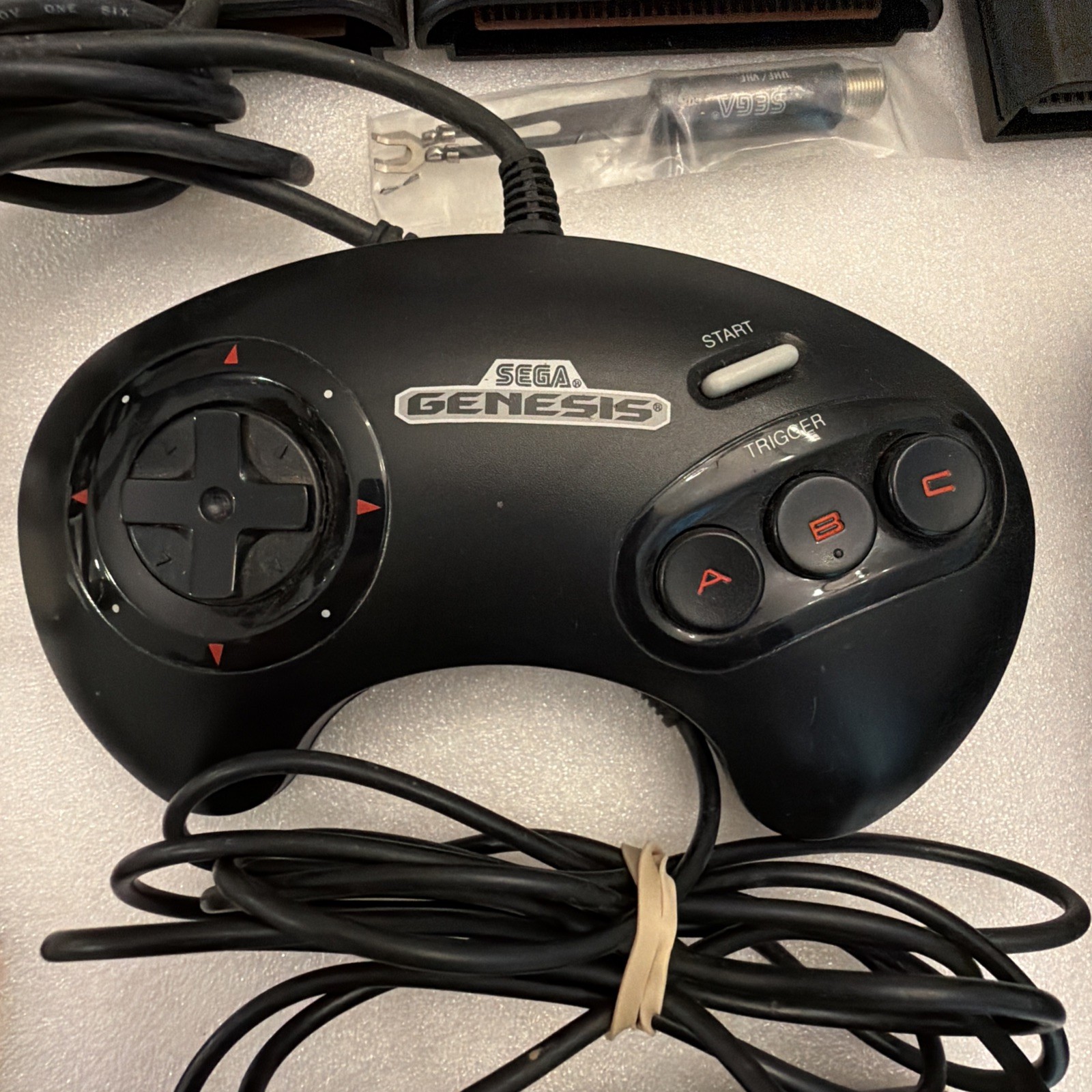 Sega Genesis Model 1 MK-1601 Console 16-bit W/ Controller Working + 5 Games