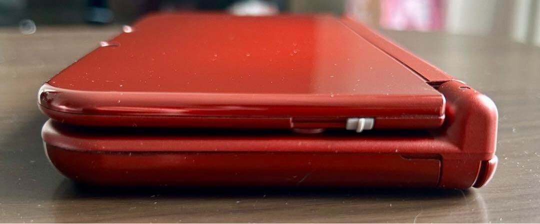 New Nintendo 3DS XL LL Metallic Red Console Stylus Working Tested Japanese ver