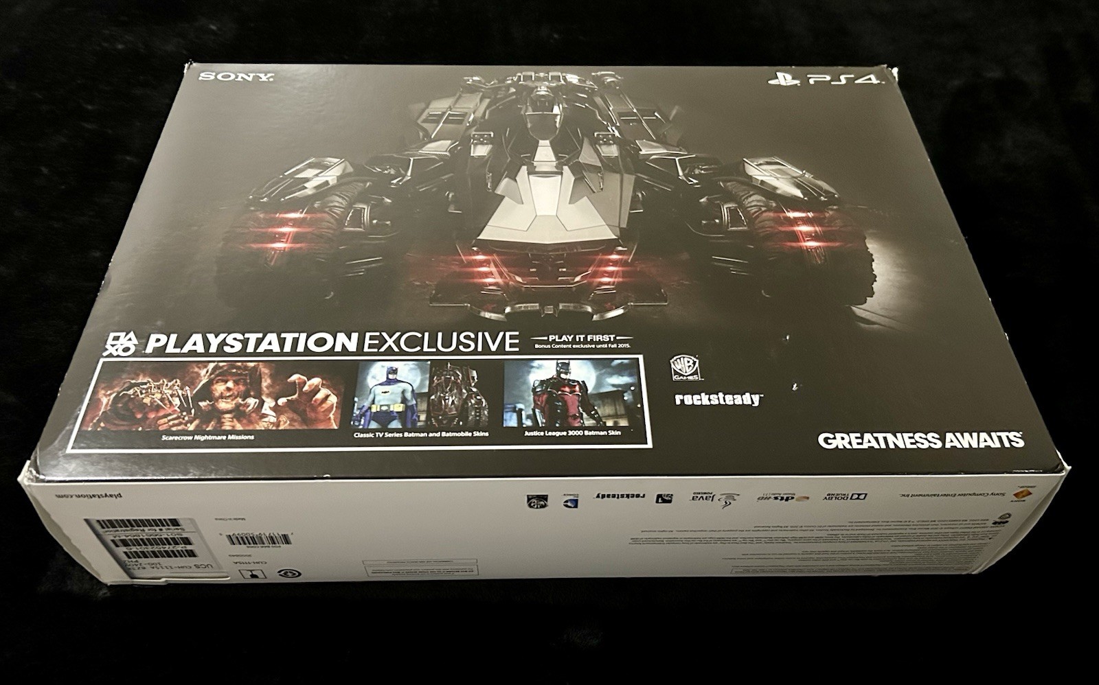ULTRA RARE SONY PS4 BATMAN ARKHAM KNIGHT LIMITED EDITION STORE KIOSK CONSOLE SET