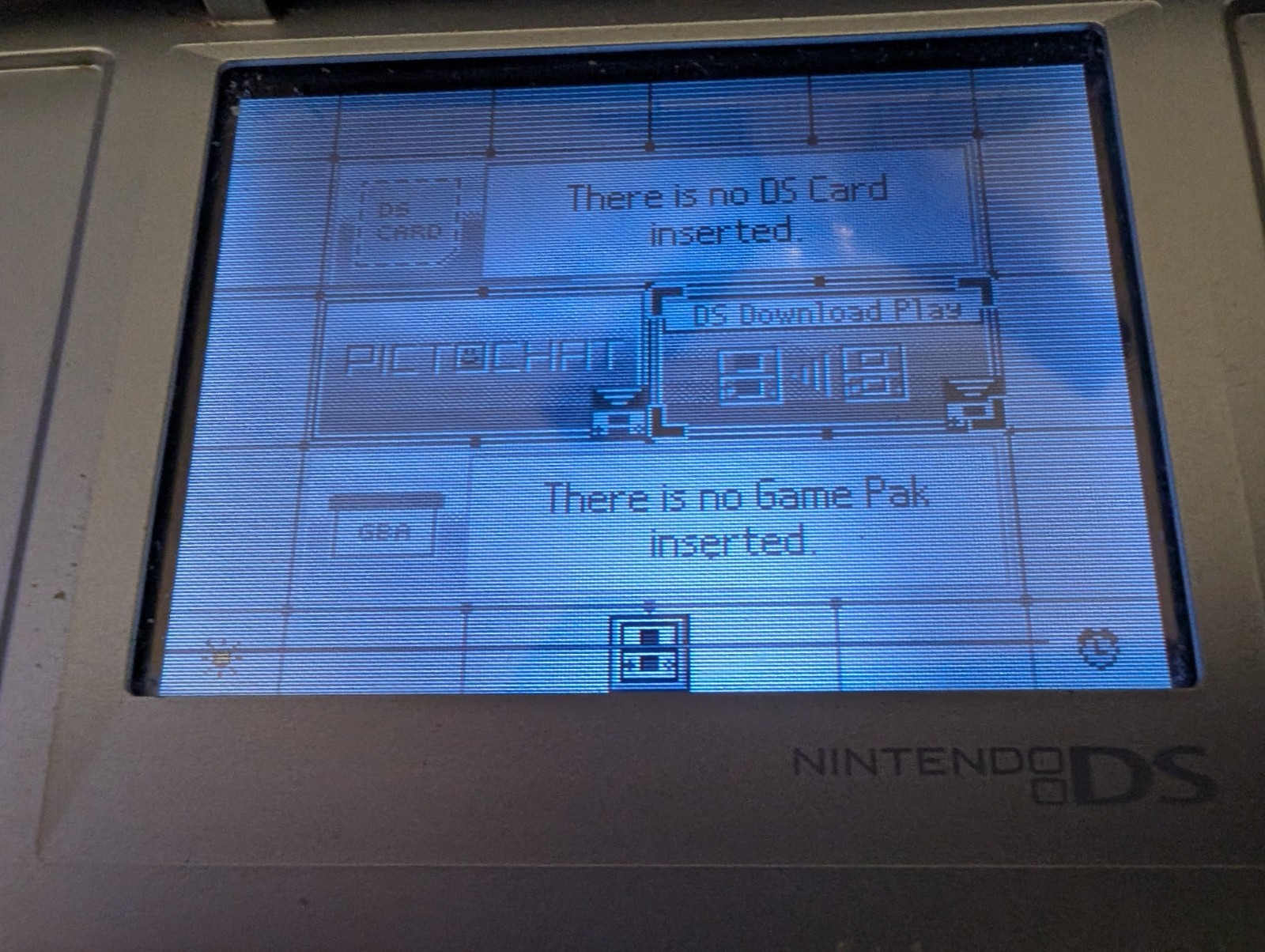 Nintendo DS Original Console NTR-001 with Charger Titanium Silver – Won’t Read G