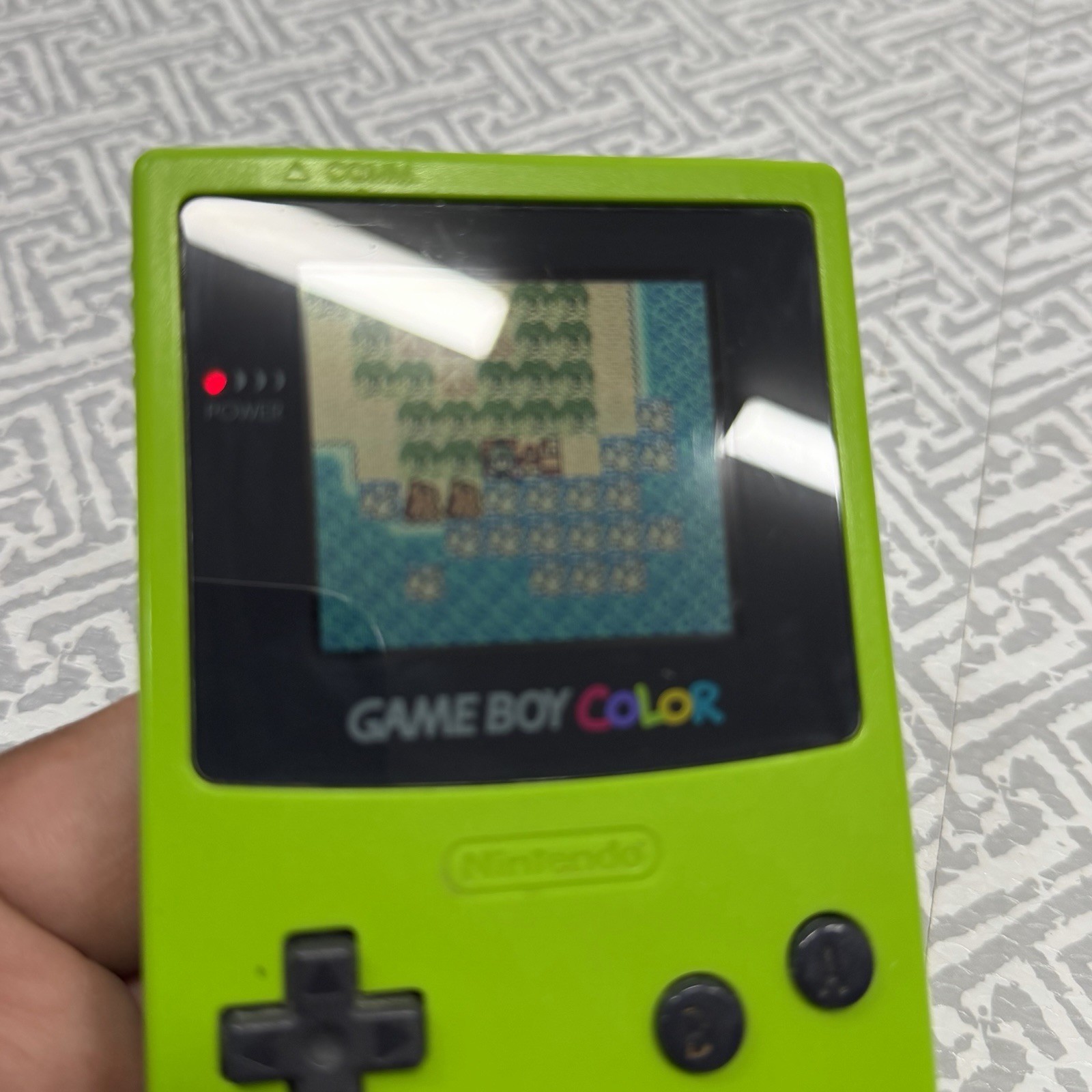 Nintendo Game Boy Color CGB-001 Kiwi Green System Handheld Console Tested/works