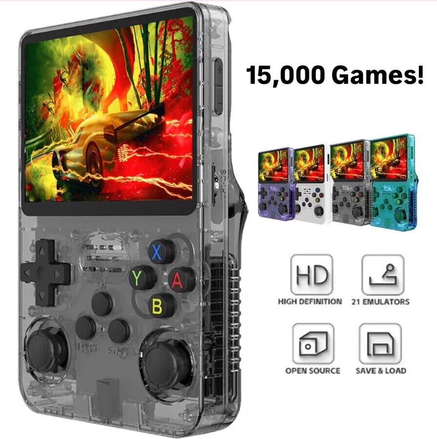 Xmas R36S Retro Handheld Video Game Console Linux System 3.5 Inch IPS Screen