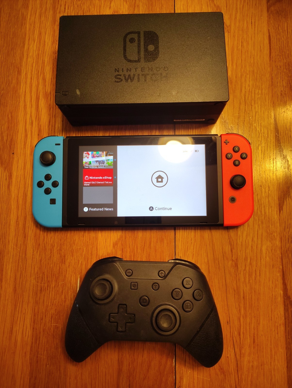 Nintendo Switch Console with Dock, Bluetooth Gaming Controller Tested Working