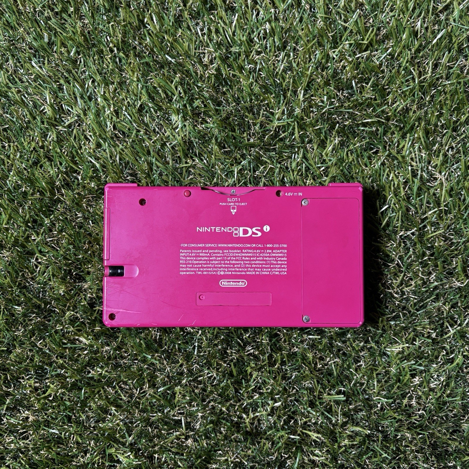 Nintendo DSi Pink Handheld System Console, Camera, 256MB, Region Free (TWL-001)