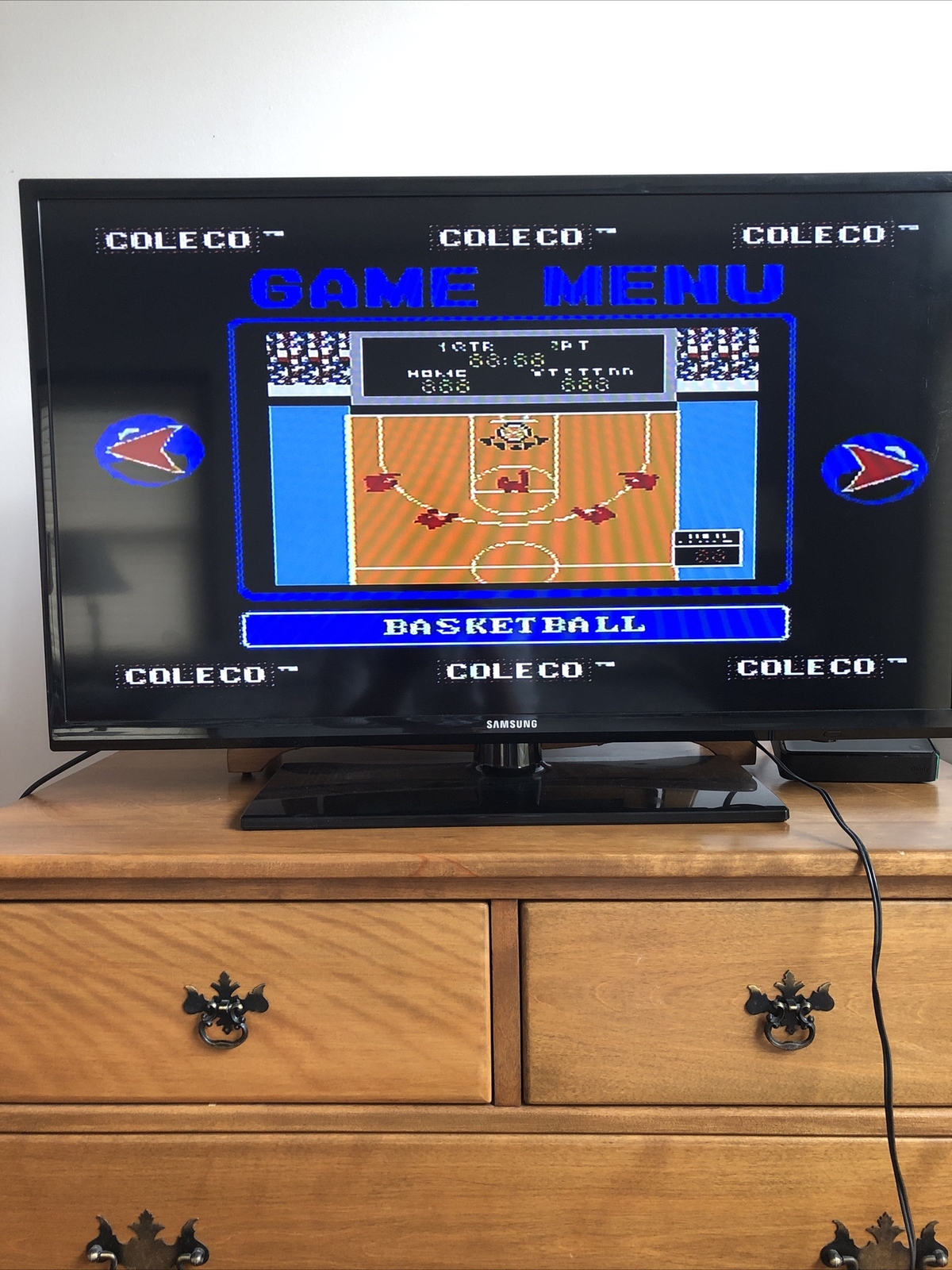2005 Coleco Video Game System 6 Built-In Games wManual Plug&Play RCA Jack TESTED