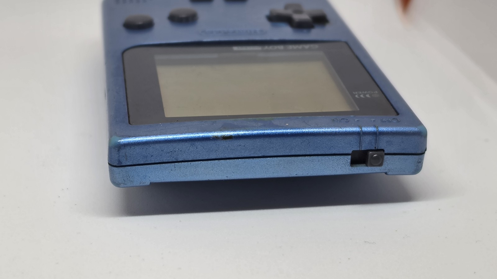Nintendo Game Boy Pocket Ice Blue MGB-001 Handheld Console + Dr. Mario Tested
