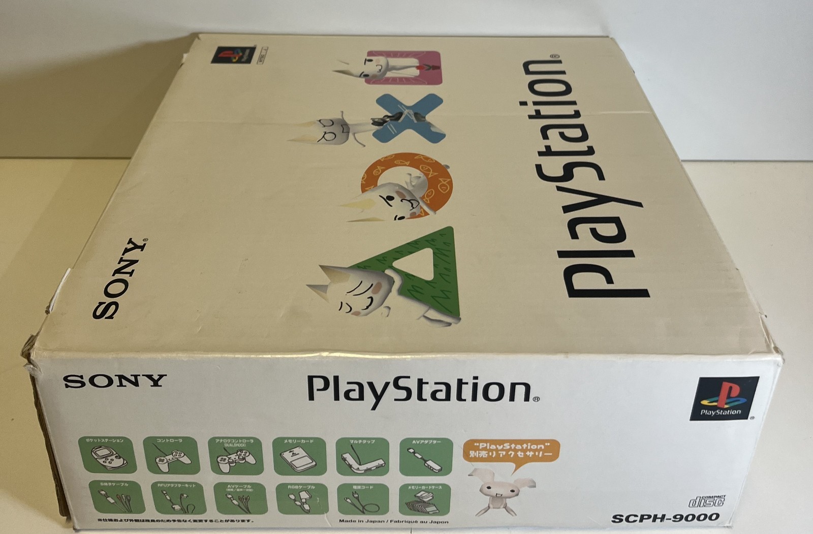 PLAYSTATION CONSOLE SCPH-9000 DUAL SHOCK TESTED NTSC JAPAN BOXED VERSION 1997