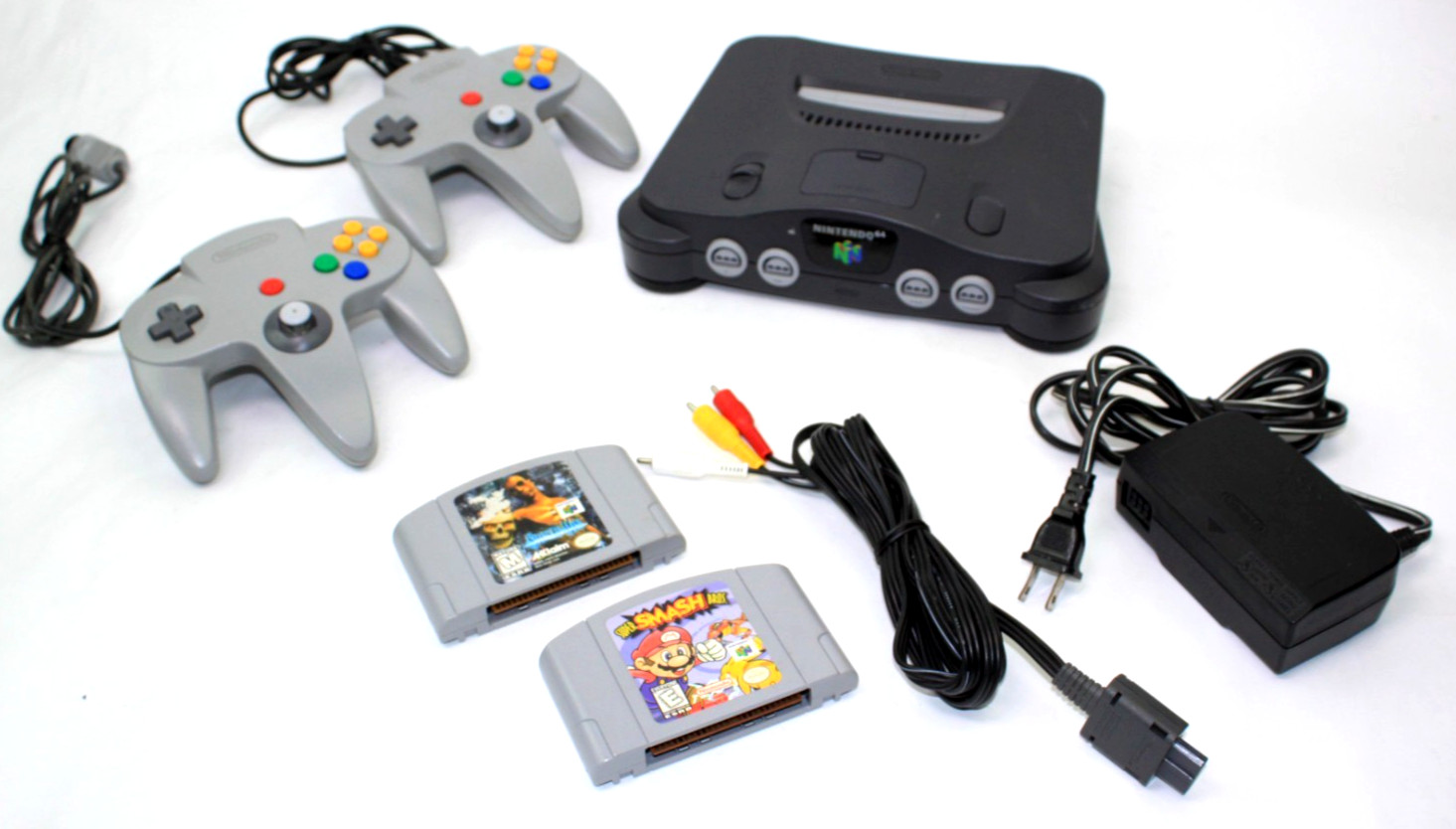 Nintendo 64 N64 Console NUS-001 w/ 2 Games Super Smash Bros – Shadow Man