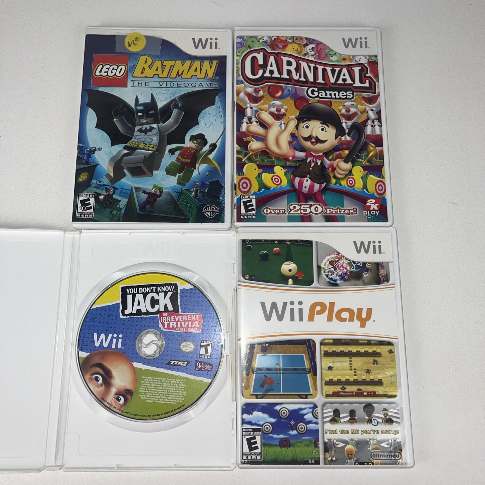 Nintendo Wii Console RVL-001 complete & tested. Plus 4 games. Games on last pic