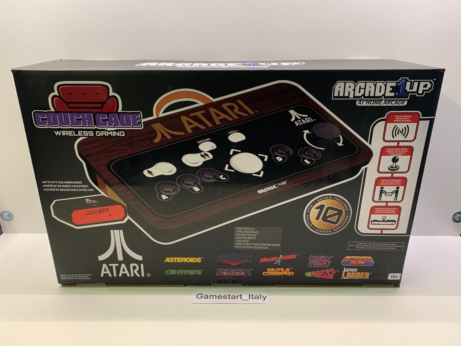 1UP ATARI COUCHCADE WIRELESS GAMING ARCADE CONSOLE – NEW SEALED NEW SEALED