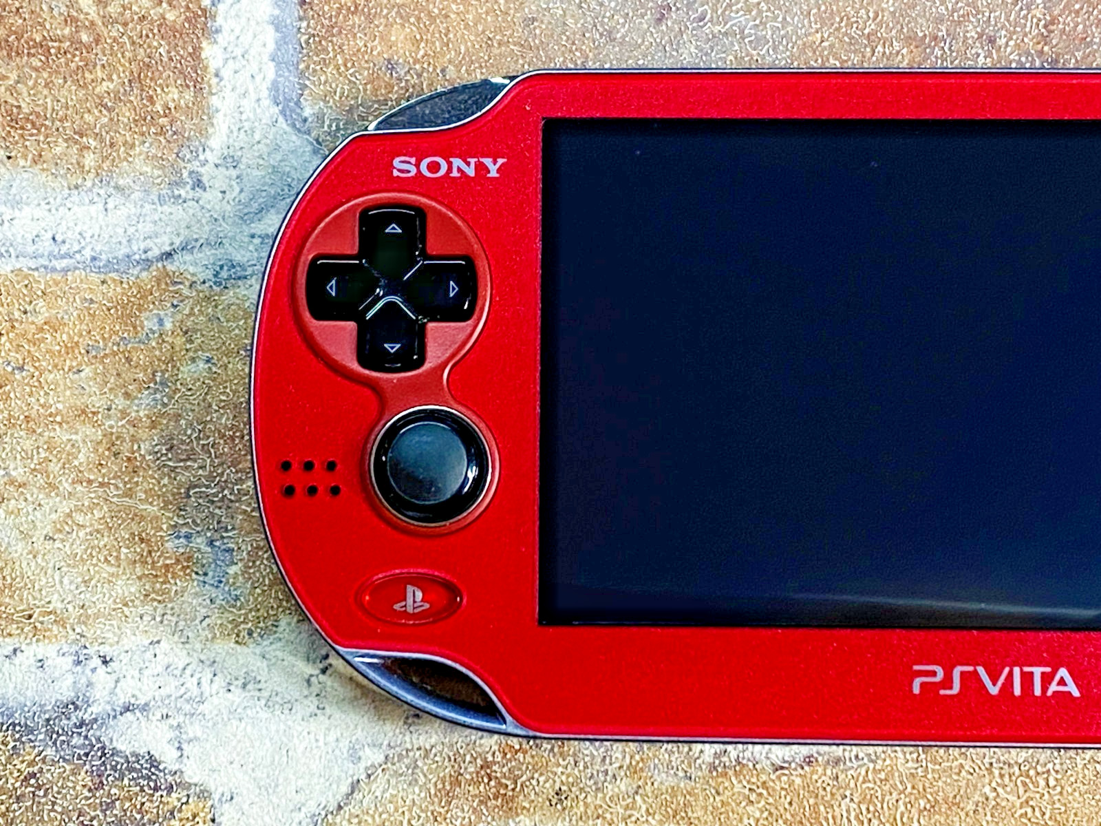 SONY PS Vita PCH-1100 Cosmic Red Japan Tested Charger 16GB Mobile Case EX