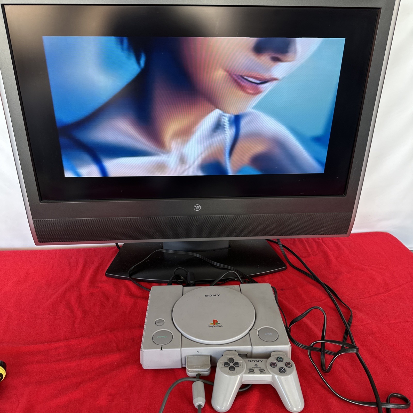 Sony PlayStation 1 System Console PS1 Tested! game not included