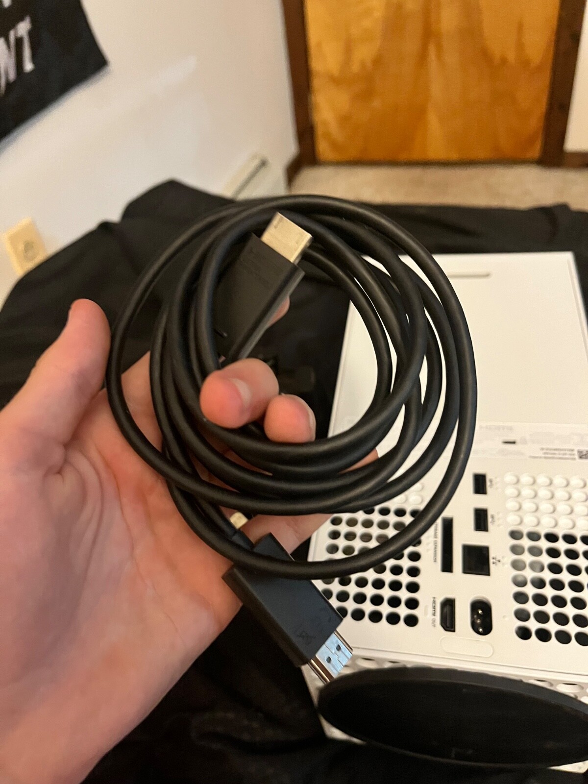 xbox series x with controller, high speed hdmi cord plus power cord