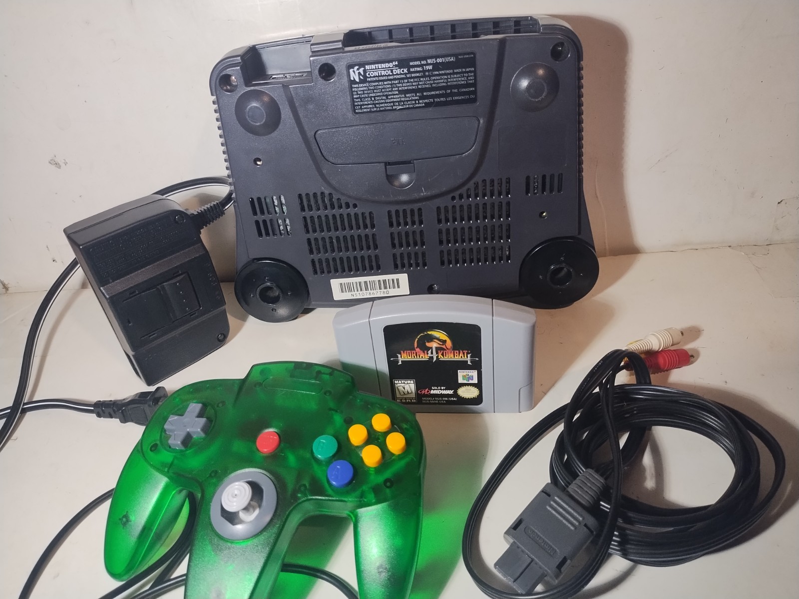Nintendo 64 Control Deck Console System w Game Tested