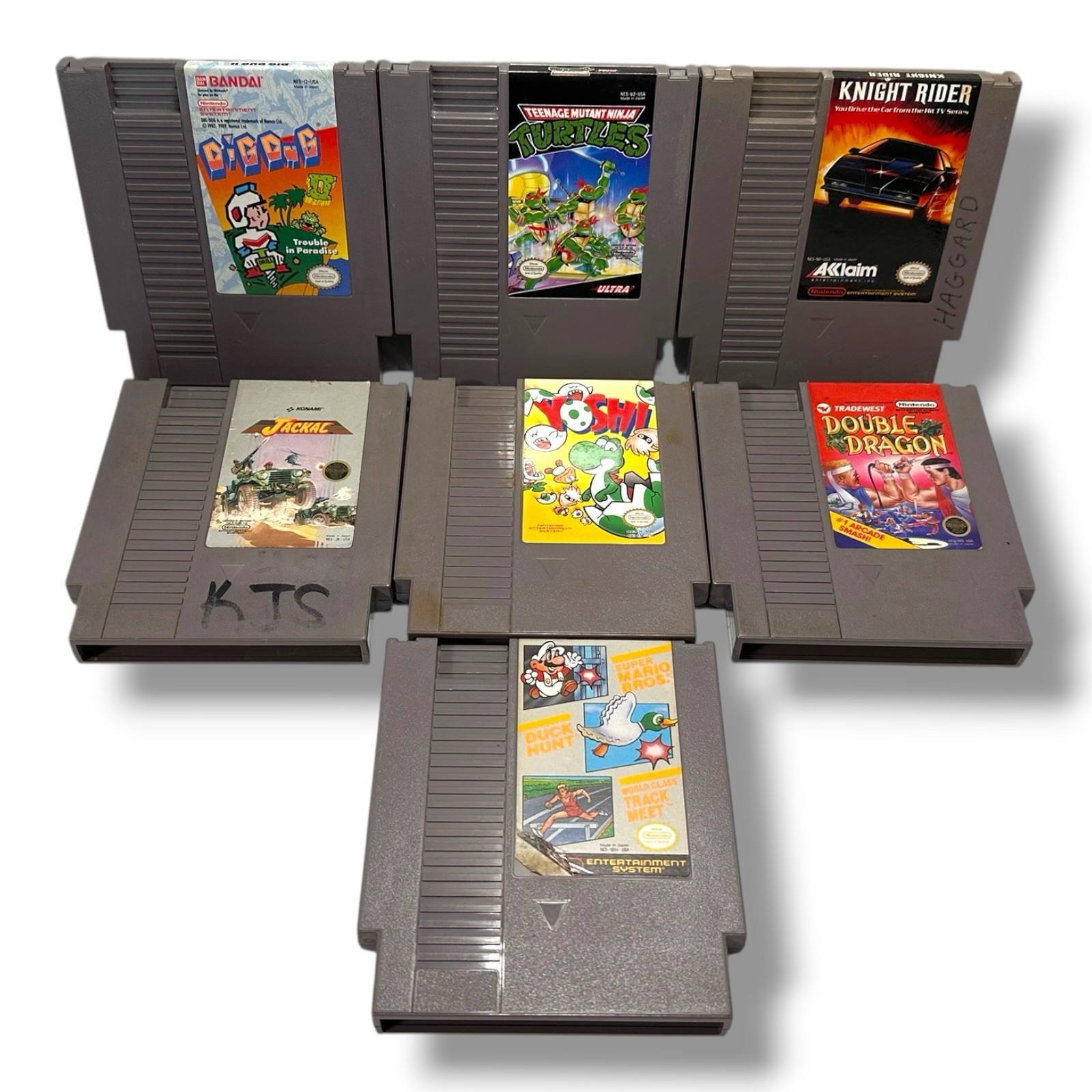 Nintendo NES-001 Entertainment System Console w/ Cords Controllers 7 Games READ