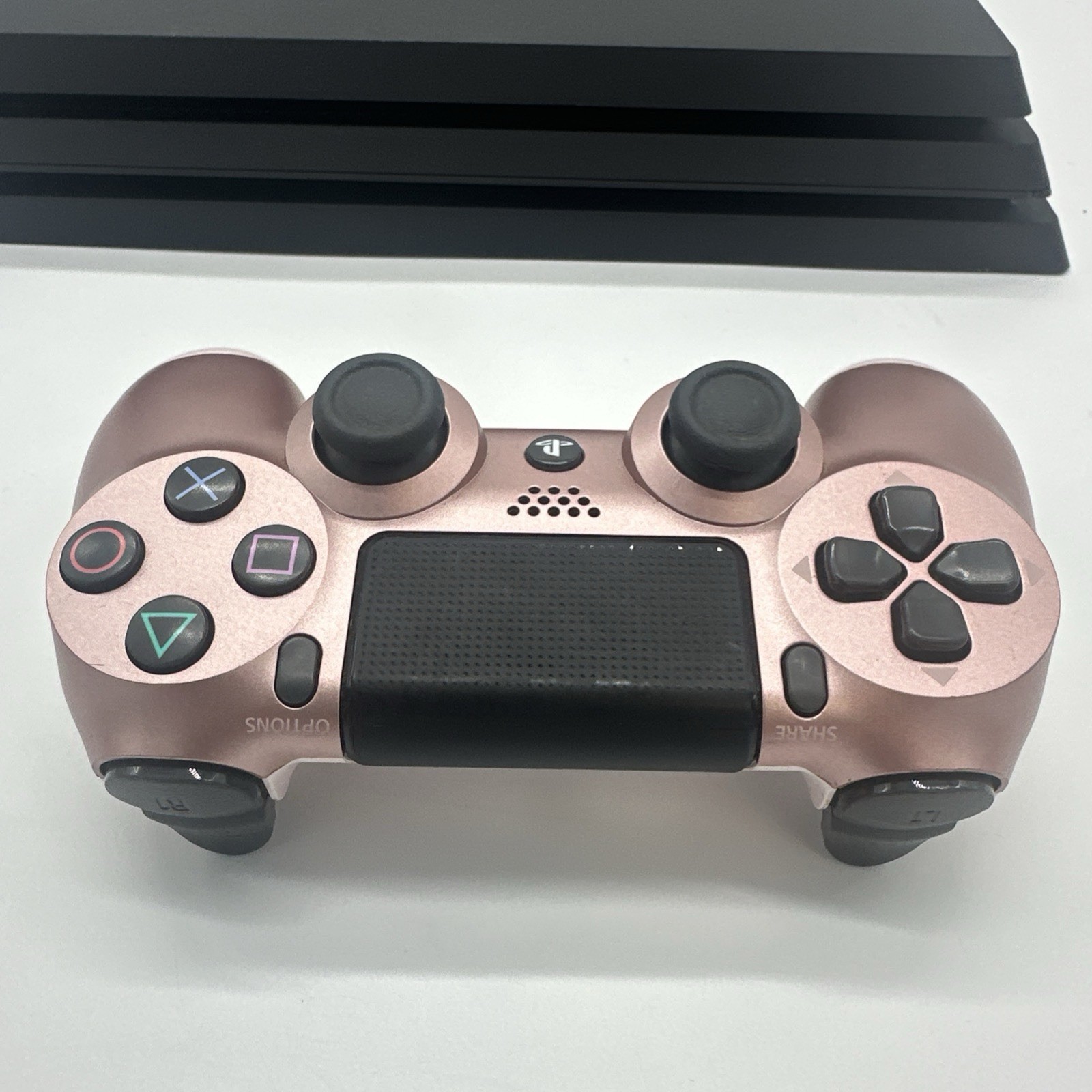 Sony PlayStation 4 PS4 Pro 1TB Black CUH-7115B Bundle – Rose Gold OEM Controller