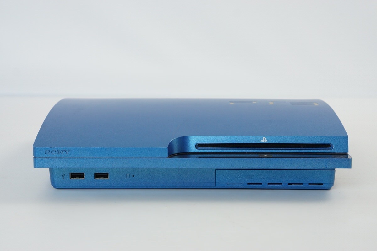 PS3 Playstation3 SPLASH BLUE Console CECH-3000B 320GB Tested System 02