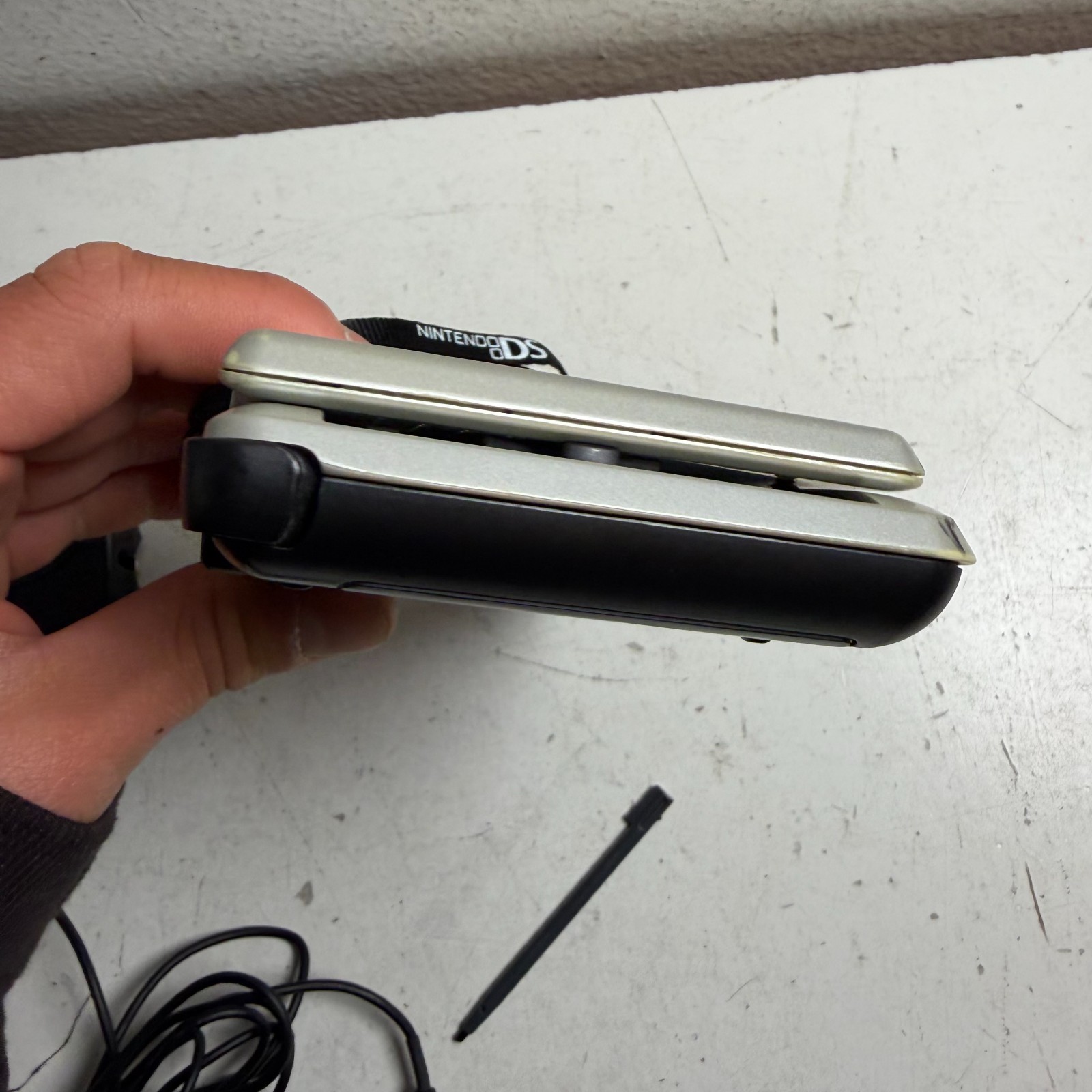 Nintendo DS NTR-001 Titanium Dual LCD Display Handheld Video Gaming Console