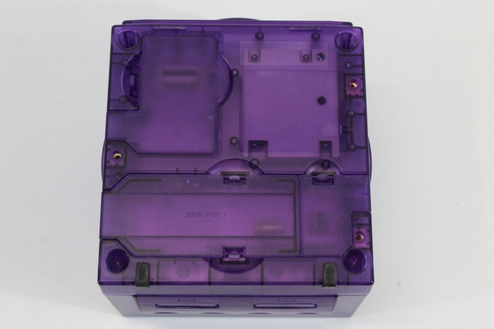 Nintendo Gamecube Console Clear Transparent Purple & AC NTSC-U/C DOL-001 GC RGB