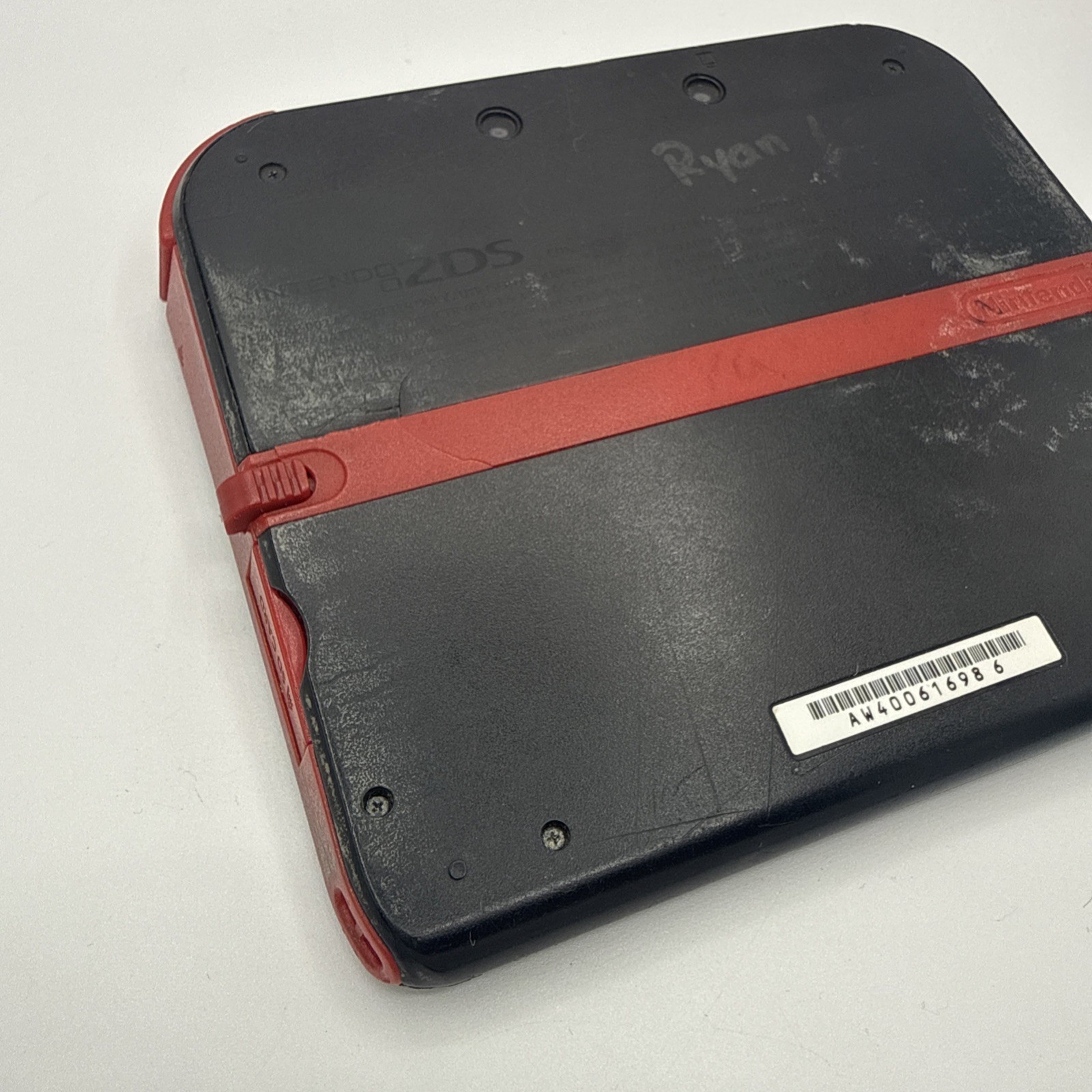 Nintendo 2DS Handheld Game Console FTR-001 Black Red – Game, Charger, & Case